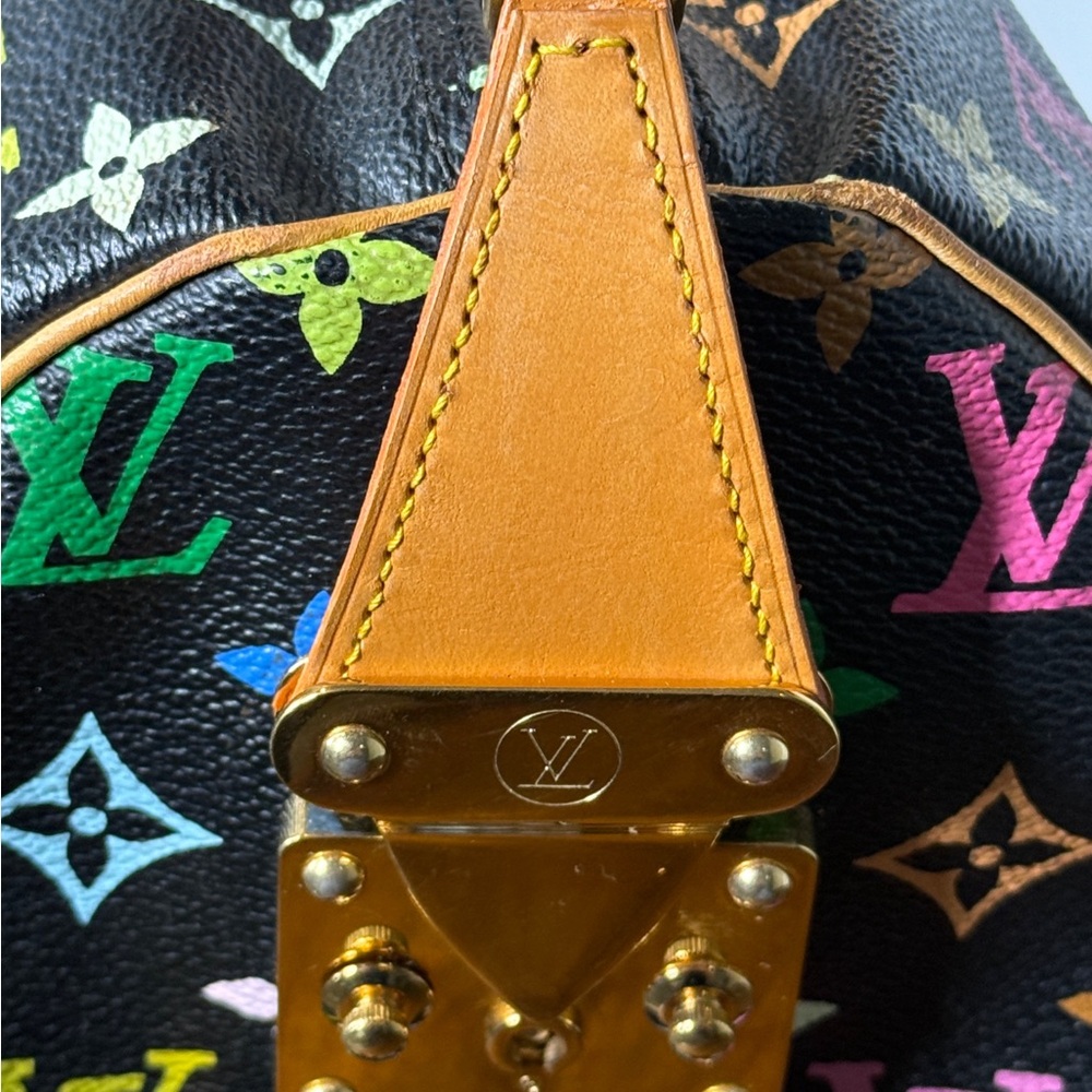 Authentic Louis Vuitton Murakami Speedy 30 – Multicolor Black - Picture 9 of 13